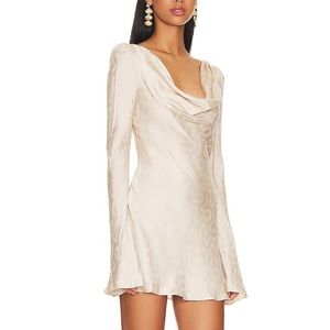 New Faith Mini Dress Long Sleeve Tularosa Ivory Size S